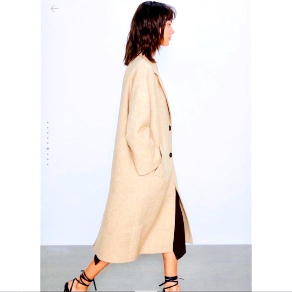 🆕✨ TAUPE BUTTONED RUSTIC COAT - Picture 5 of 11